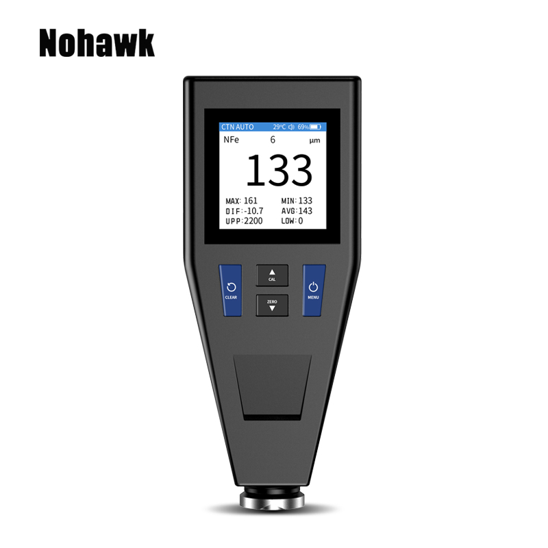 Paint Thickness Gauge - หน้าจอสีเครื่องวัดความหนาเคลือบรถยนต์เครื่องวัดดิจิตอลที่ดีที่สุดสําหรับการวัดความหนาสีรถยนต์ F/NF การตรวจจับอัตโนมัติ