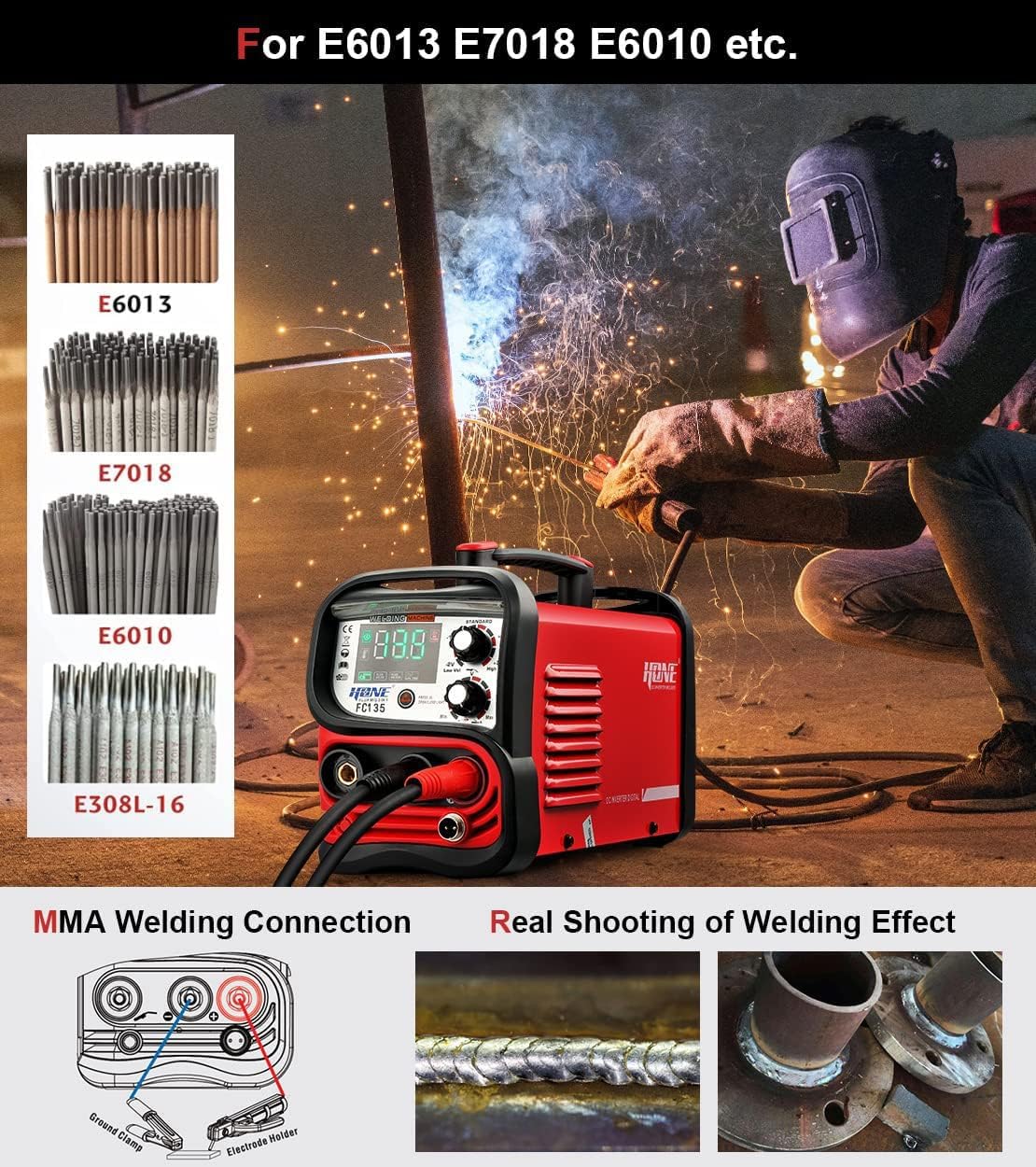 135Amp FC135 Flux-Cored MIG/ S - Tig Welder Machine บทวิจารณ์และราคา